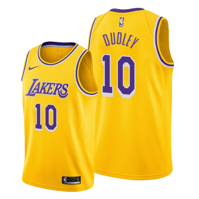 Men's Los Angeles Lakers Jared Dudley #10 NBA 2019-20 Icon Edition Gold Basketball Jersey WWJ7283ZS